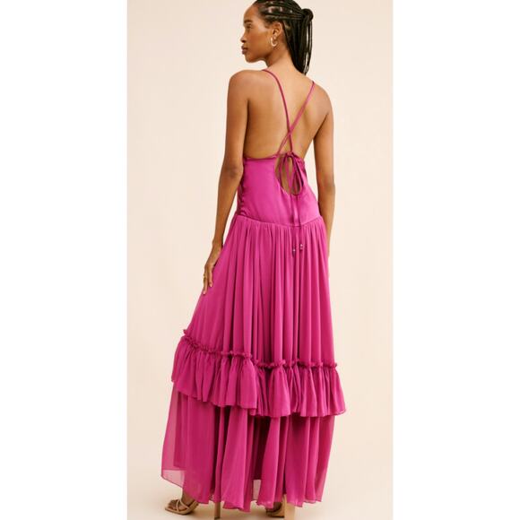 Free People Purple Maxi Boho Size Medium - Picture 3 of 5